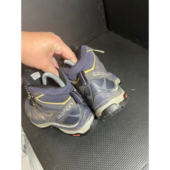Salomon X Ultra 3 Mid Gore-Tex Ankle Boots Womens 6 Blue Waterproof Hiking Shoes - Picture 6 of 8